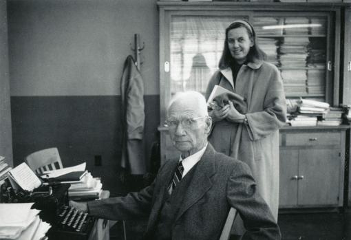 Robert Moore y Virginia Halmos en 1970